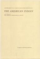 A supplement to A guide to manuscripts relating to the American Indian in the library of the American Philosophical Society by American Philosophical Society. Library.