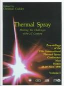 Cover of: Thermal spray by International Thermal Spray Conference