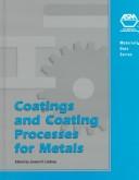 Cover of: Coatings and Coating Processes for Metals (Materials Data Series) (#06587G) | 
