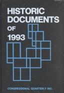 Cover of: Historic Documents of 1993 by 