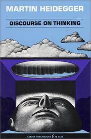 Cover of: Discourse on Thinking by Martin Heidegger