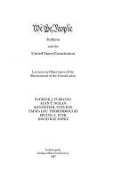 Cover of: We the people: Indiana and the United States Constitution : lectures in observance of the Bicentennial of the Constitution