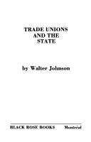 Cover of: Trade Unions and the State