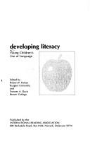 Cover of: Developing literacy: young children's use of language
