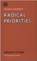 Cover of: Radical Priorities. by Noam Chomsky