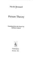 Cover of: Picture Theory