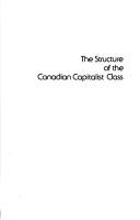 Cover of: The Structure of the Canadian Capitalist Class by Robert Brym