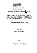 Cover of: Directory of Japan Specialists and Japanese Studies Institutions in the United States and Canada by 