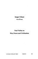 Cover of: Paul Valéry on war, power, and civlization | Sergio Villani