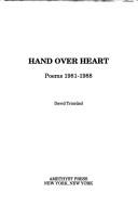 Cover of: Hand over Heart: Poems 1981-1988