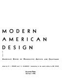 Cover of: Modern American design | 