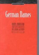 Cover of: Dictionary of German Names by Hans Bahlow