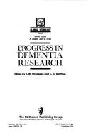 Cover of: Progress in dementia research