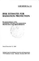 Cover of: Risk estimates for radiation protection