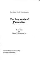 Cover of: The Fragments of Parmenides: The Fragments (Greek Commentaries Series)