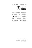 Cover of: Rain: The 1985 Morse Poetry Prize