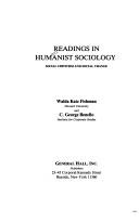 Cover of: Readings in humanist sociology by [compiled by] Walda Katz Fishman and C. George Benello.