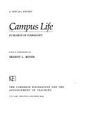 Cover of: Campus life: in search of community