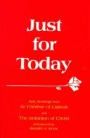Cover of: Just for Today by Ronald Arbuthnott Knox