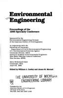 Cover of: Environmental engineering by sponsored by the Environmental Engineering Division of the American Society of Civil Engineers ; in cooperation with the University of Cincinnati, Department of Civil & Environmental Engineering ... [et al.] ; edited by William A. Cawley and James M. Morand.
