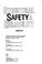 Cover of: Structural safety & reliability