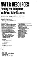 Cover of: Water resources planning and management and urban water resources | 