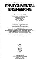 Cover of: 1980 National Conference on Environmental Engineering | National Conference on Environmental Engineering (1980 New York, N.Y.)