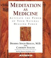 Cover of: Meditation as Medicine by 