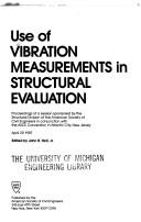 Cover of: Use of vibration measurements in structural evaluation: proceedings of a session