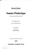 Cover of: Sonata pathetique