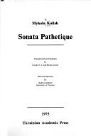 Cover of: Sonata pathetique by Микола Куліш