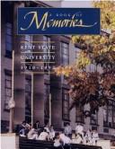 Cover of: A Book of memories: Kent State University, 1910-1992