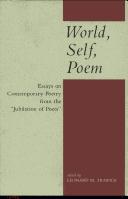 Cover of: World, self, poem by edited by Leonard M. Trawick.