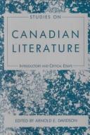 Cover of: Studies on Canadian Literature: Introductory and Critical Essays