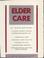 Cover of: Elder care