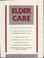 Cover of: Elder Care