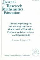 Front cover of The Recognizing and Recording Reform in Mathematics Education Project by Unknown