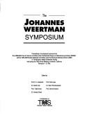 Cover of: The Johannes Weertman Symposium by edited by R.J. Arsenault ... (et al.).