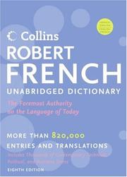 Cover of: Collins Robert French Unabridged Dictionary, 8th Edition (Harpercollins Unabridged Dictionaries)