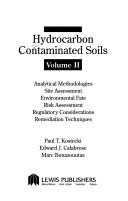 Cover of: Hydrocarbon contaminated soils