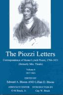 Cover of: The Piozzi letters by Hester Lynch Piozzi