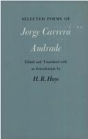 Cover of: Selected poems of Jorge Carrera Andrade.