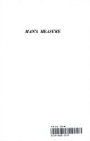 Cover of: Man's Measure; A Study of the Greek Image of Man from Homer to Sophocles