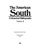 Cover of: The American South: a historical bibliography