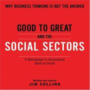 Cover of: Good To Great And The Social Sectors Unabr CD: A Monograph to Accompany Good to Great