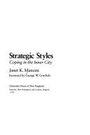 Cover of: Strategic styles: coping in the inner city