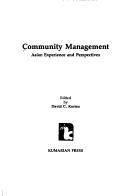 Cover of: Community Management: Asian Experience and Perspectives (Library of Management for Development)