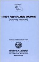 Cover of: Trout and Salmon Culture (197p) by Earl Leitritz