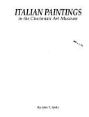Cover of: Italian paintings in the Cincinnati Art Museum