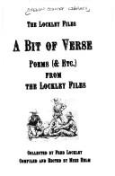 Cover of: A Bit of verse | 
